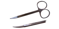 Curved scissors, sharp-sharp, 9 cm