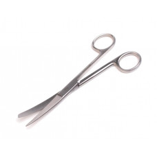Curved scissors, sharp-blunt, 14 cm