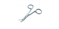 Angled scissors with hook 9 cm