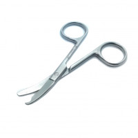 Angled scissors with hook 9 cm